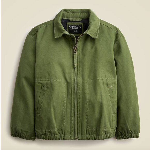 Crewcuts Kids' Boys Harrington jacket in canvas Size Kids XL